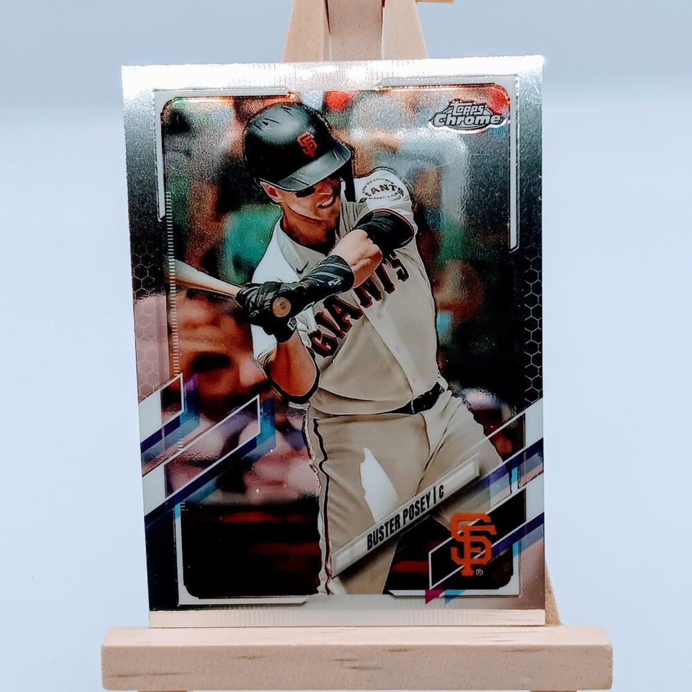 Buster Posey Topps Chrome #29 2021 San Francisco Giants